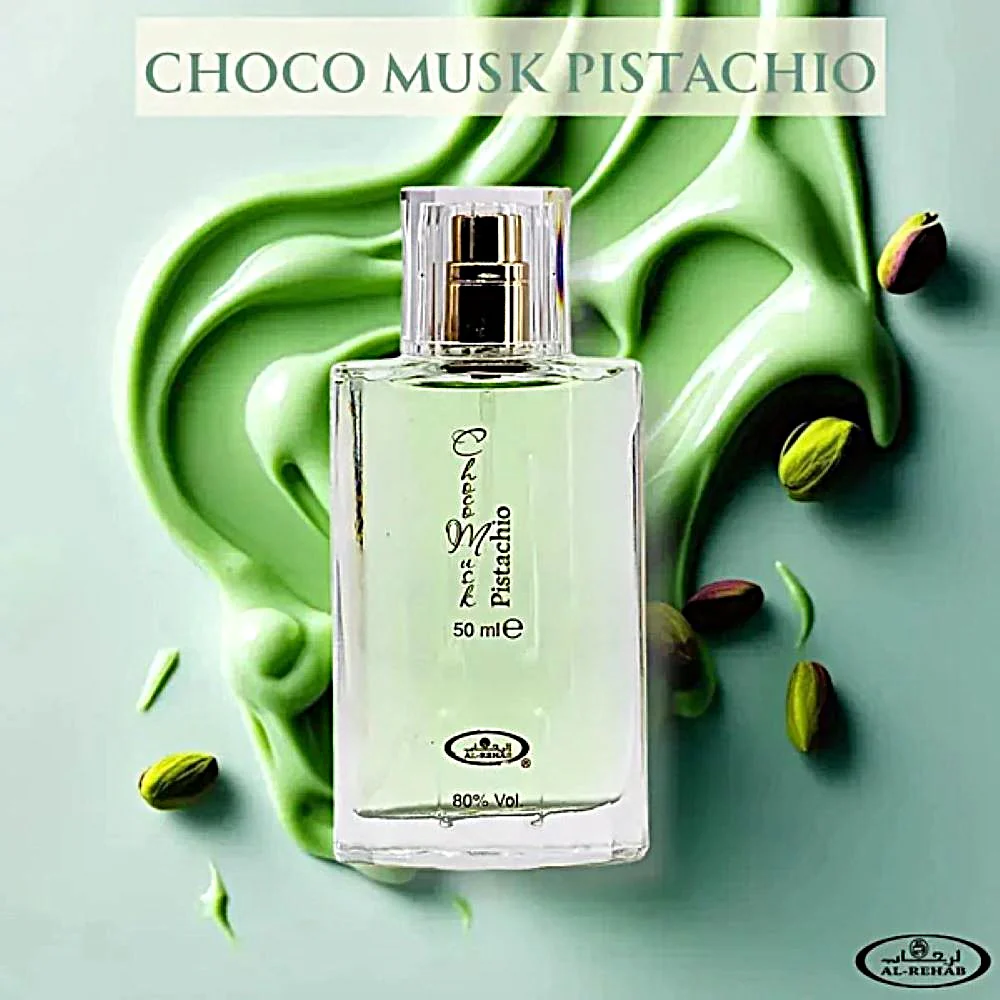 Choco Musk Pistachio 50ml EDP by Al Rehab - Image 2
